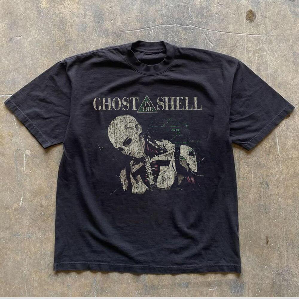 Ghost in the Shell Anime T-Shirt Cyberpunk Japanese Manga Graphic Tee